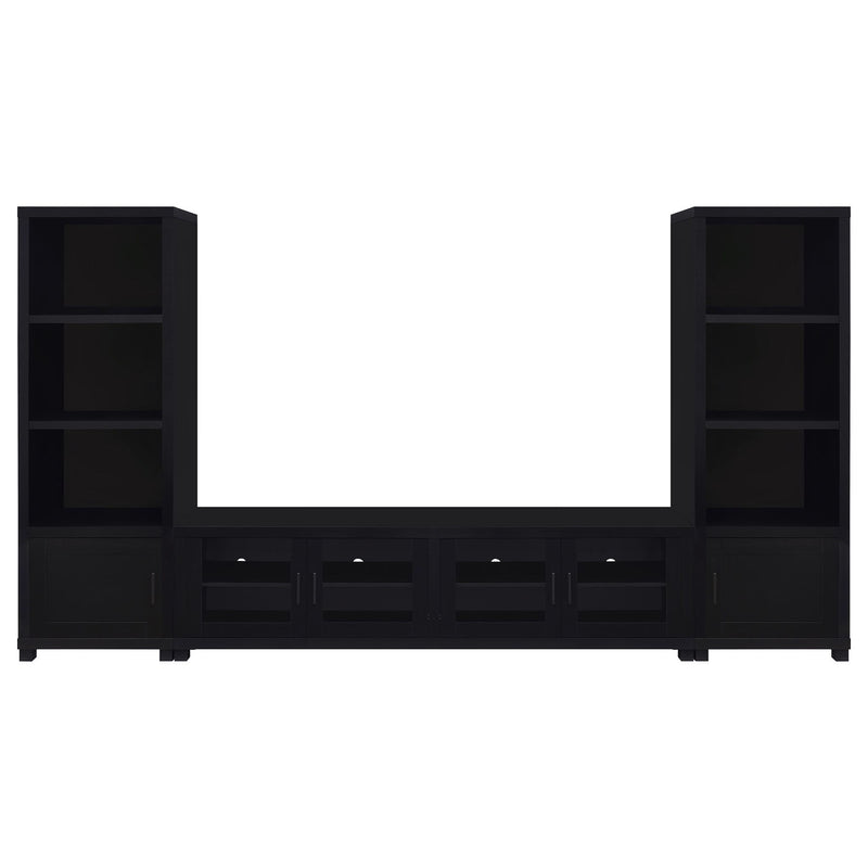 Jupiter 3-piece Entertainment Center 79-inch TV Stand Black