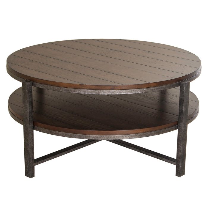 Breckinridge - Round Cocktail Table - Dark Brown