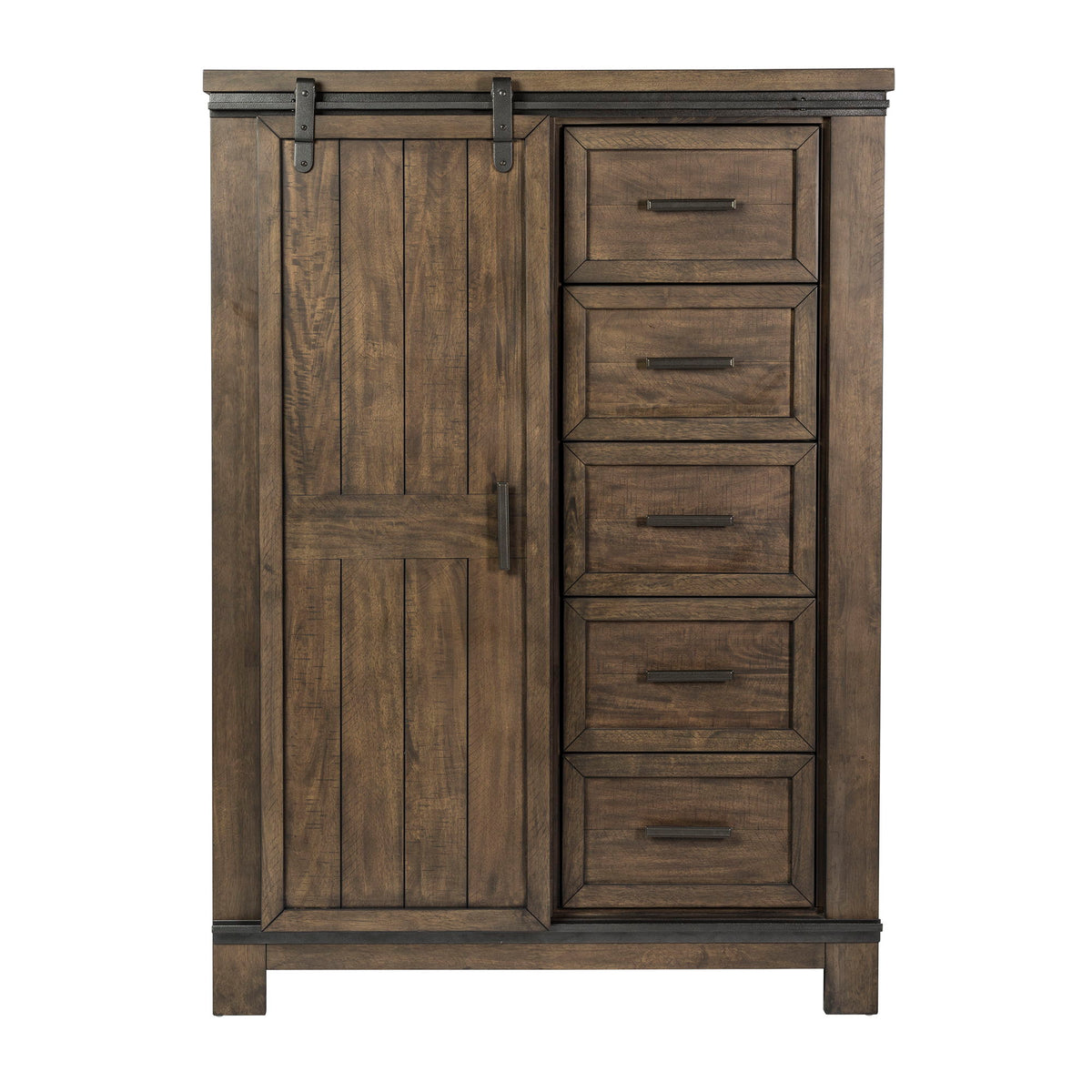 Thornwood Hills - Sliding Door Chest - Rock Beaten Brown
