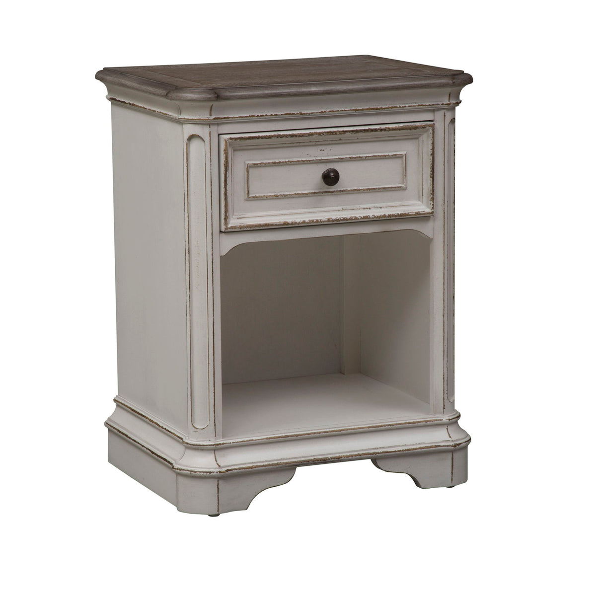 Magnolia Manor - 1 Drawer Nightstand - Antique White