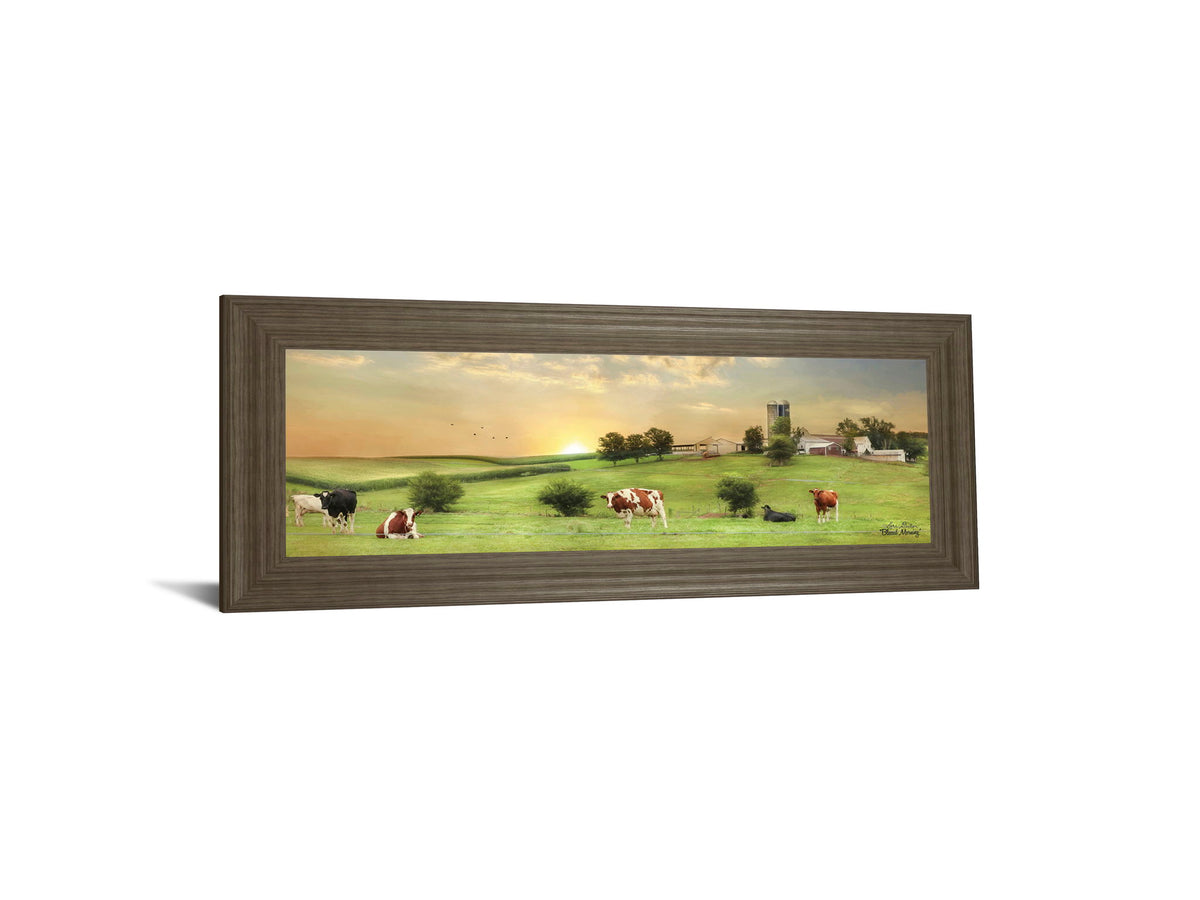 Blessed Morning By Lori Deiter - Framed Print Wall Art - Green