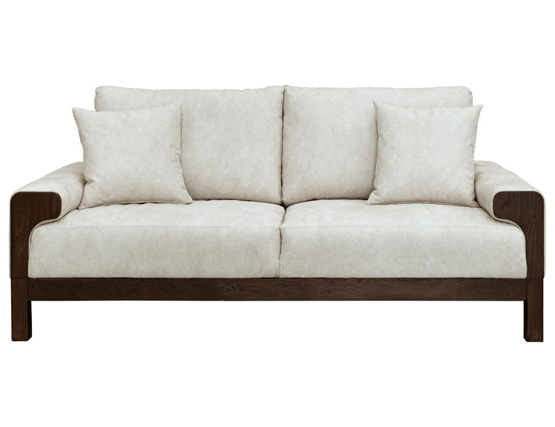 Raramuri - Loveseat - White / Dark Brown