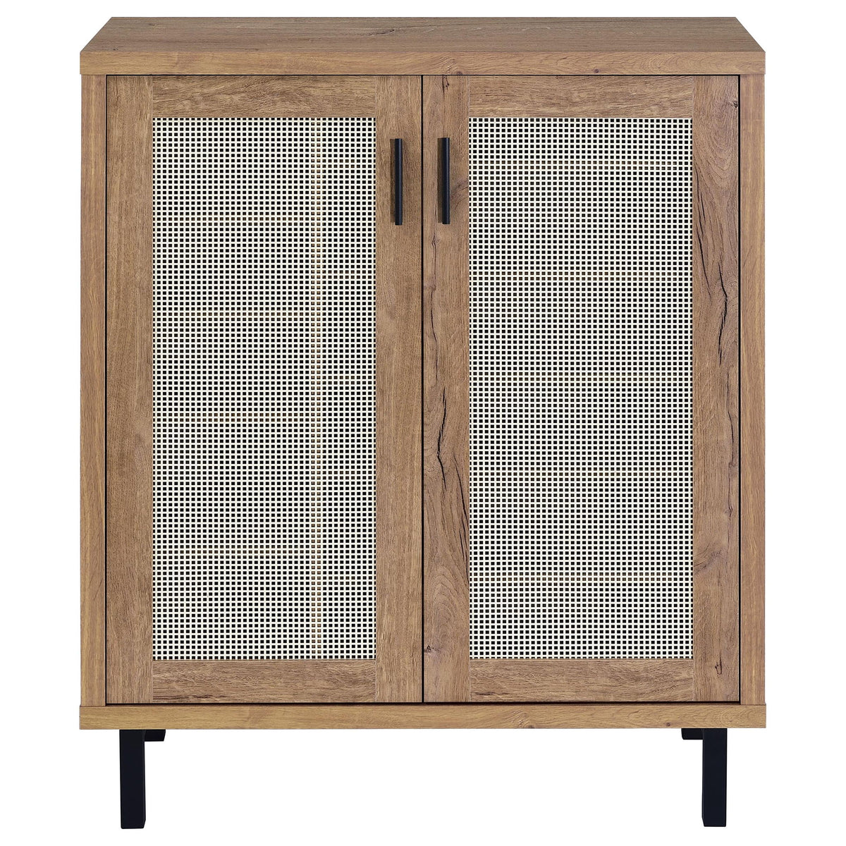 Teller 2-door Shoe Storage Cabinet Natural Oak