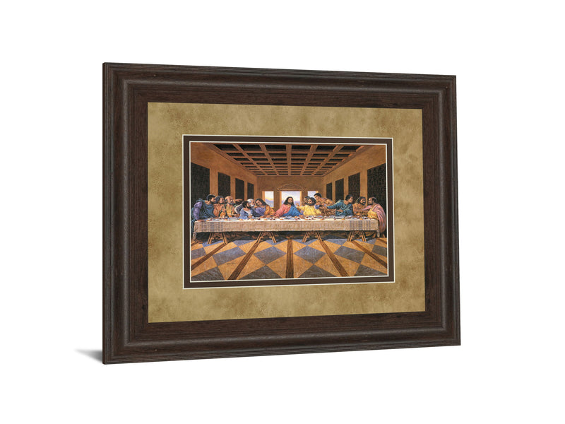 Last Supper (African American) - Framed Print Wall Art - Light Brown