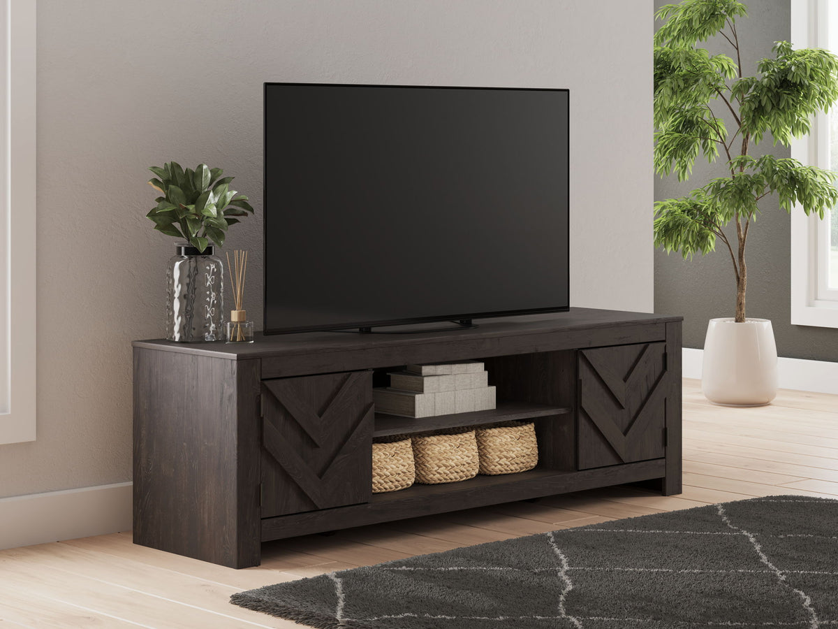 Cayboni - LG TV Stand With Fireplace Option