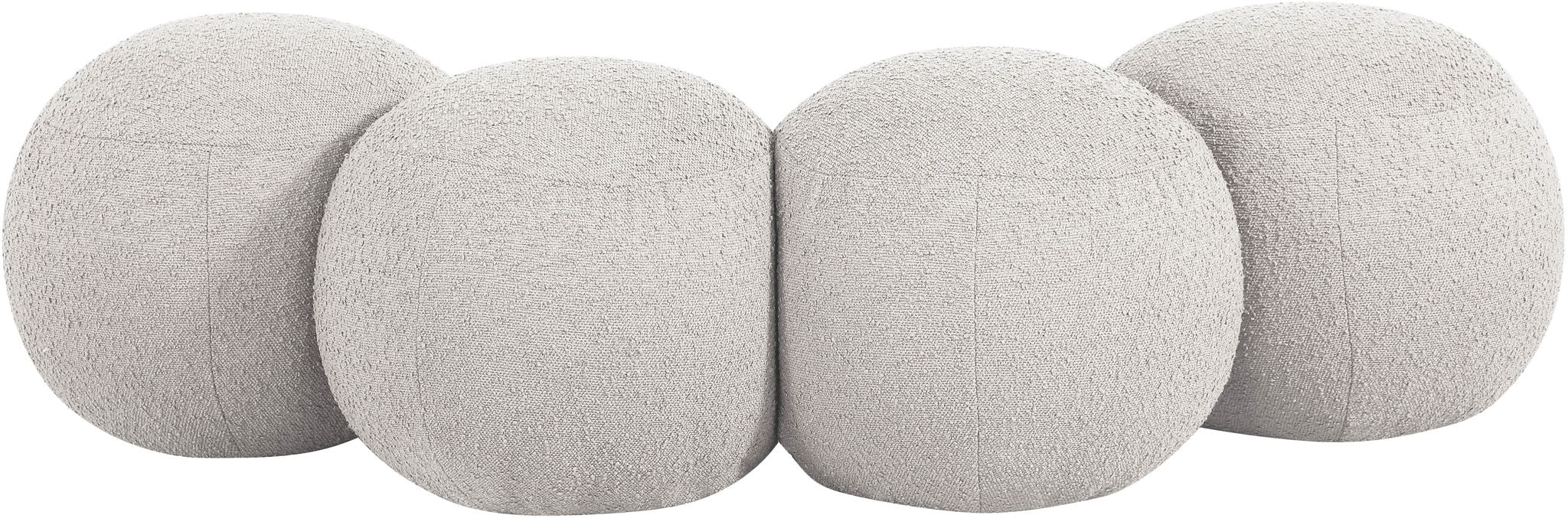 Apollo - Boucle Fabric Bench