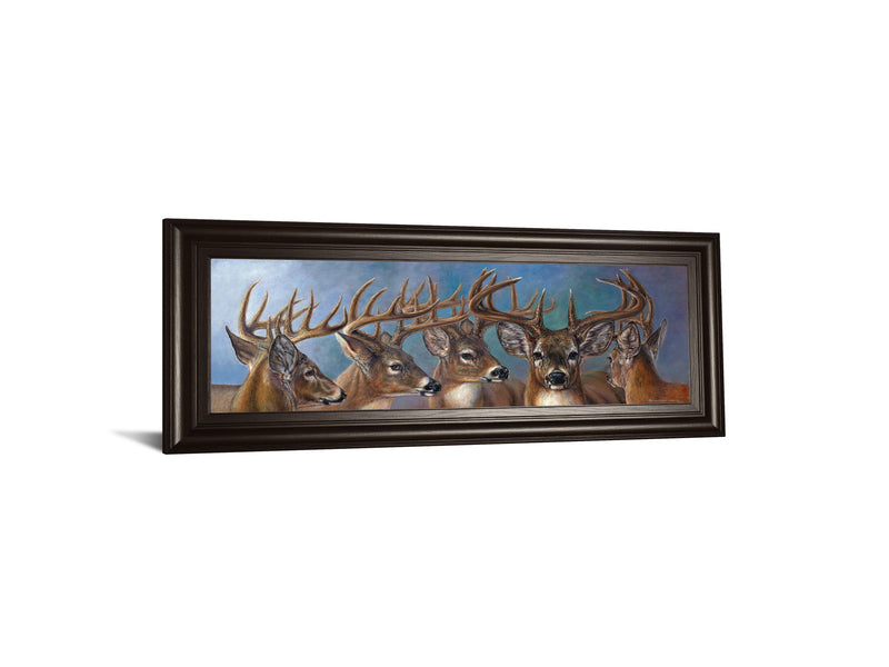 Five Bucks By Carolyn Mock - Wall Art - Blue
