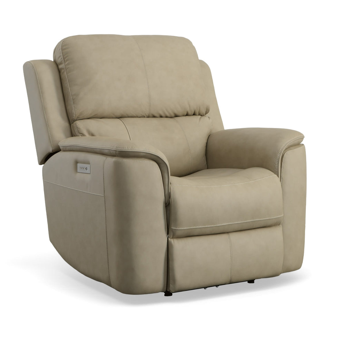 Flexsteel Henry Power Recliner with Power Headrest & Lumbar