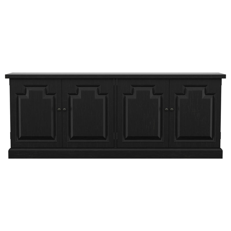 Florence 4-door Dining Sideboard Buffet Distressed Black