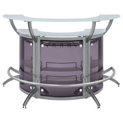Dallas Curved Freestanding Home Bar Cabinet