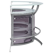 Dallas Curved Freestanding Home Bar Cabinet