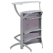 Dallas 2-shelf Curved Freestanding Home Bar Cabinet
