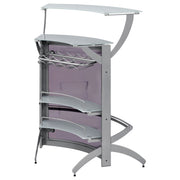 Dallas 2-shelf Curved Freestanding Home Bar Cabinet