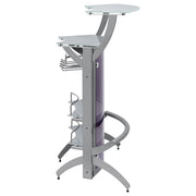Dallas 2-shelf Curved Freestanding Home Bar Cabinet
