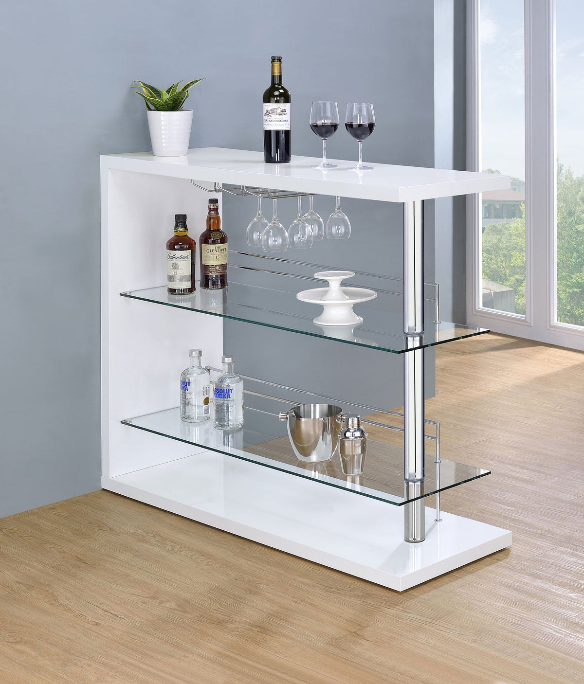 Prescott Rectangular Home Wine Table High Gloss
