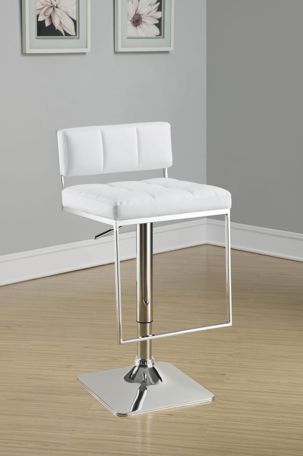 Alameda Adjustable Bar Stool White