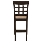 Gabriel Lattice Back Counter Chair Cappuccino (Set of 2)