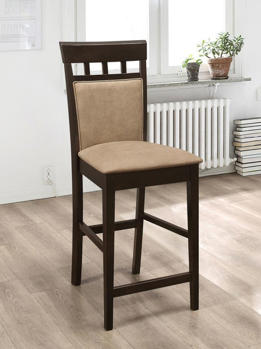 Gabriel Closed Back Counter Chair Cappuccino (Set of 2) Default Title