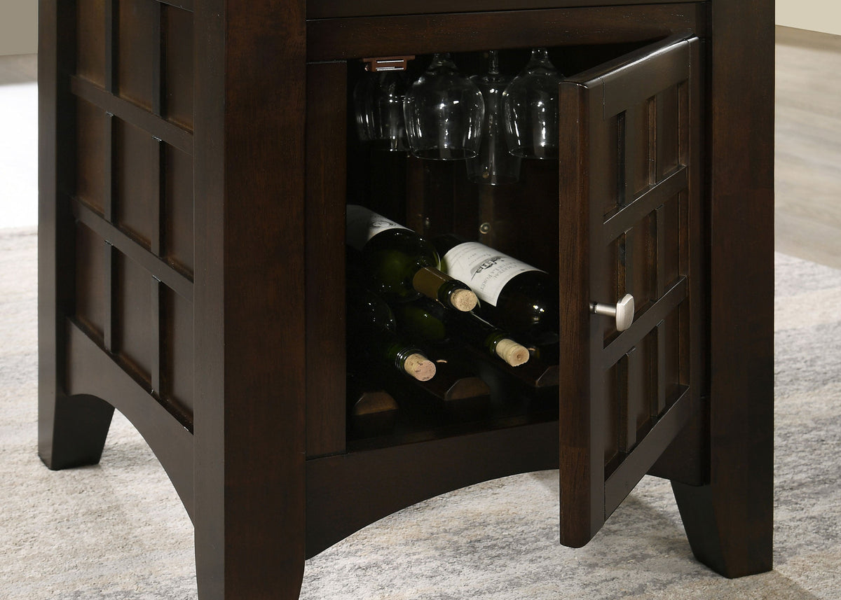 Gabriel Square Counter Height Dining Set Cappuccino