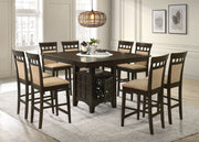 Gabriel Square Counter Height Dining Set Cappuccino