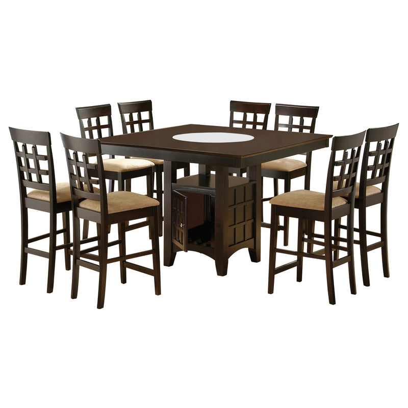 Gabriel Square Counter Height Dining Set Cappuccino