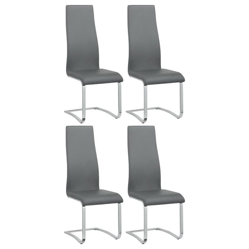 Montclair Upholstered Dining Side Chair (Set of 4) Grey