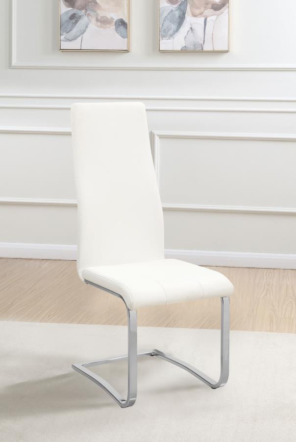 Montclair Upholstered Dining Side Chair (Set of 4) White