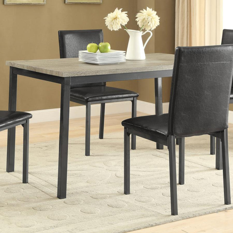 Garza Rectangular 48-inch Engineered Wood Dining Table Grey Default Title