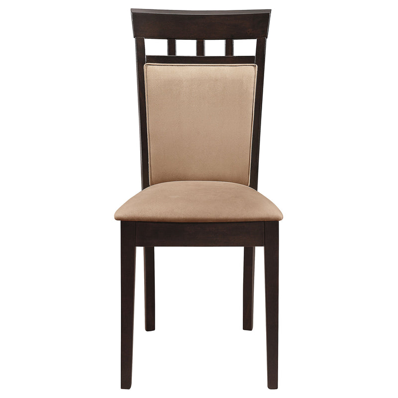 Gabriel Extension Leaf Dining Table Set Cappuccino