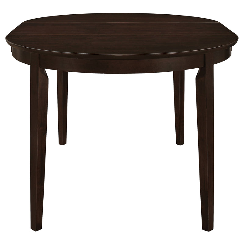 Gabriel Extension Leaf Dining Table Set Cappuccino
