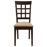 Gabriel Extension Leaf Dining Table Set Cappuccino