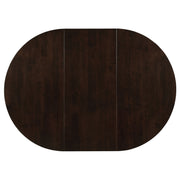 Gabriel Extension Leaf Dining Table Set Cappuccino