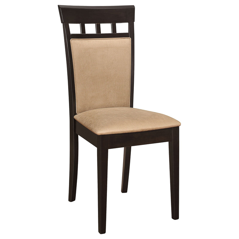 Gabriel Extension Leaf Dining Table Set Cappuccino