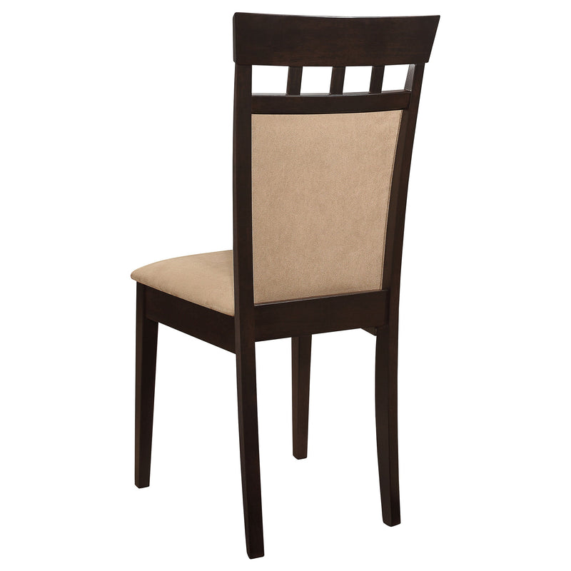 Gabriel Extension Leaf Dining Table Set Cappuccino