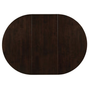Gabriel Extension Leaf Dining Table Set Cappuccino