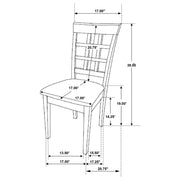 Gabriel Extension Leaf Dining Table Set Cappuccino