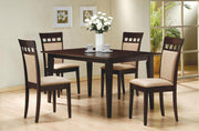 Gabriel 5-piece Rectangular 59-inch Dining Set Cappuccino Default Title