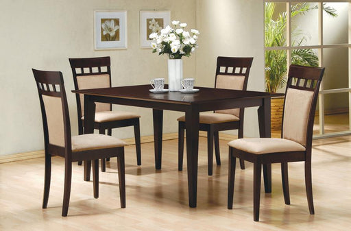Gabriel 5-piece Rectangular 59-inch Dining Set Cappuccino Default Title