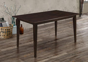 Gabriel Rectangular 59-inch Wood Dining Table Cappuccino Default Title