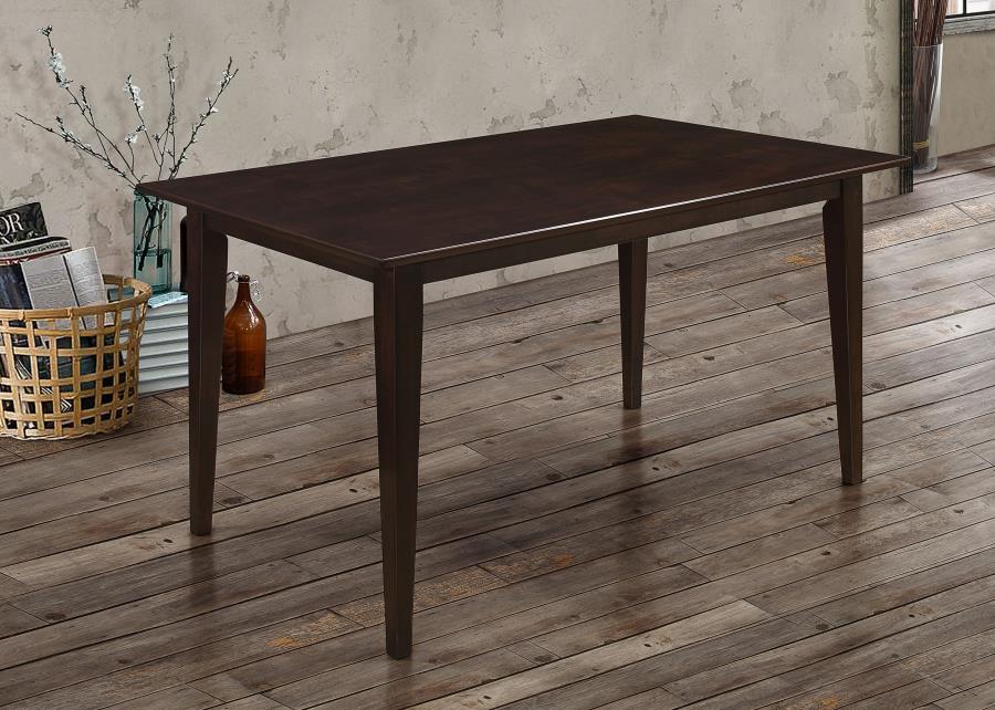 Gabriel Rectangular 59-inch Wood Dining Table Cappuccino Default Title