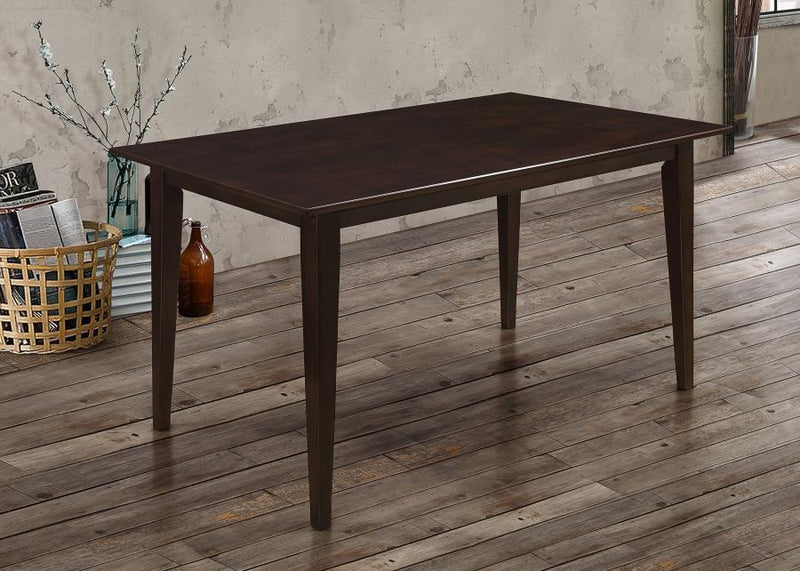 Gabriel Rectangular 59-inch Wood Dining Table Cappuccino Default Title