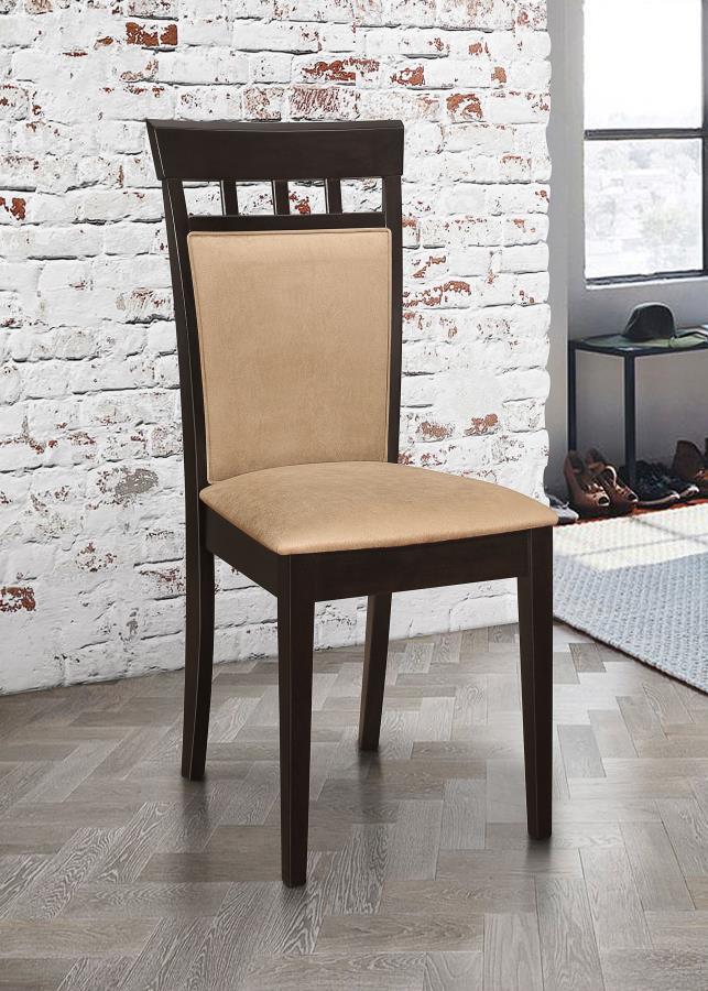 Gabriel Closed Back Dining Side Chair Cappuccino (Set of 2) Default Title
