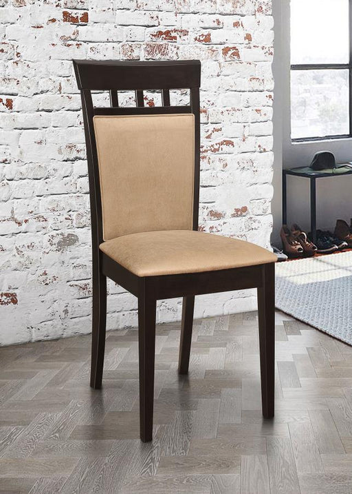 Gabriel Closed Back Dining Side Chair Cappuccino (Set of 2) Default Title