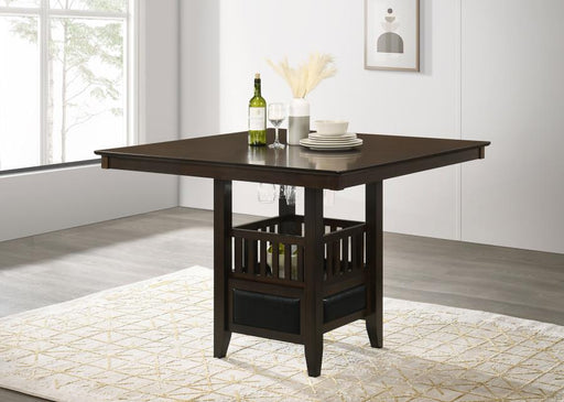 Jaden Square 47-inch Counter Height Dining Table Espresso Default Title