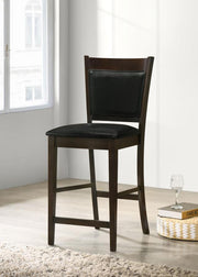 Jaden Upholstered Counter Chair Espresso (Set of 2) Default Title