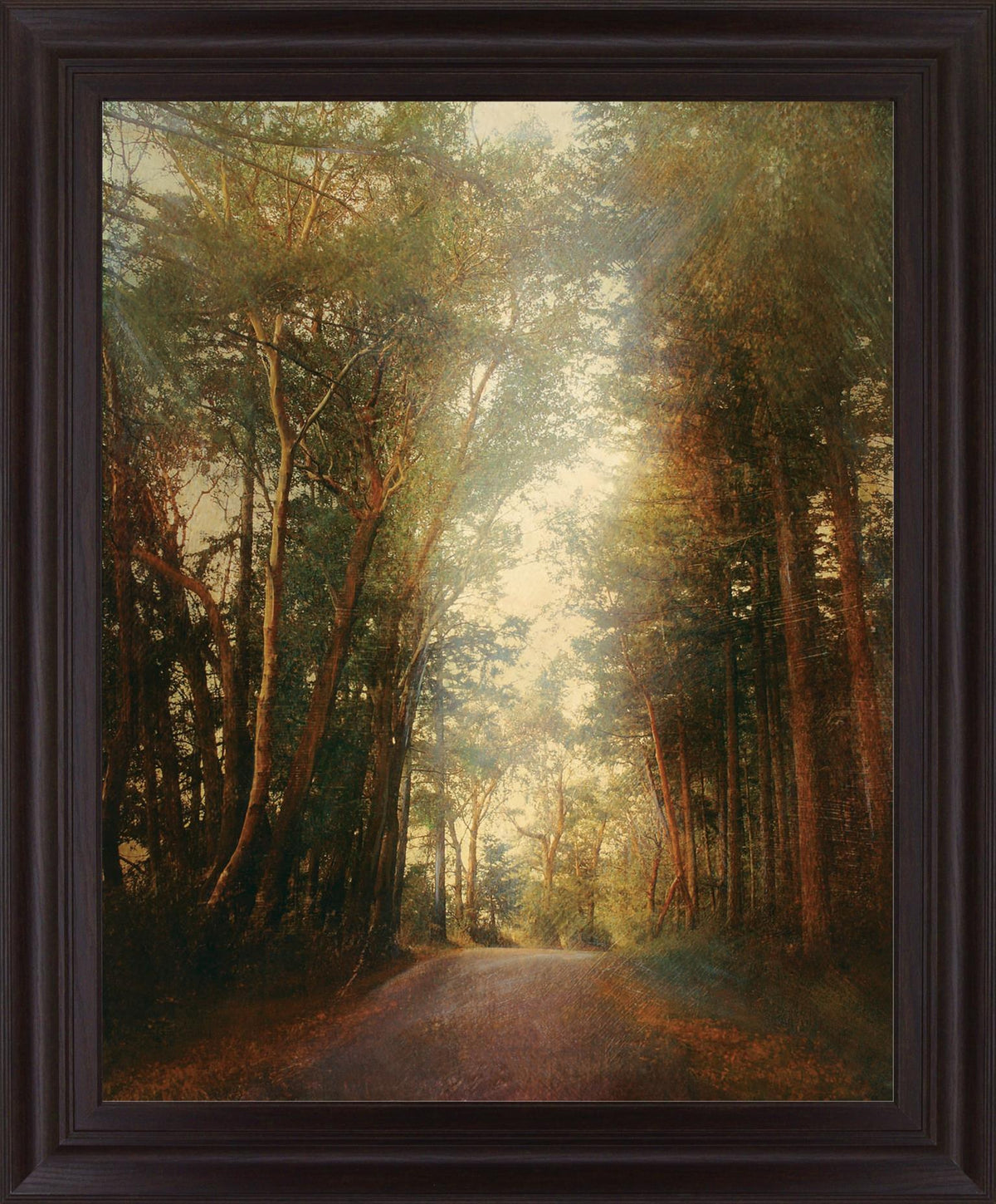 Sunbeam Woodland - 28" x 34" Framed Wall Art - Green