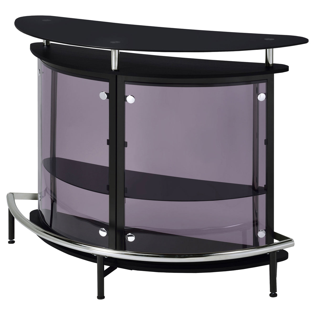 Amarillo Freestanding Glass Top Home Bar Wine Cabinet