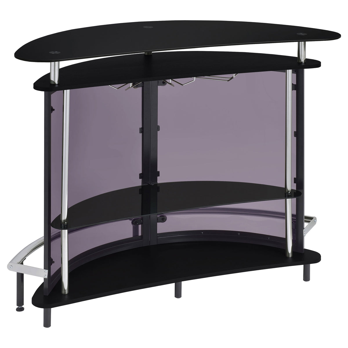 Amarillo Freestanding Glass Top Home Bar Wine Cabinet