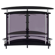 Amarillo Freestanding Glass Top Home Bar Wine Cabinet