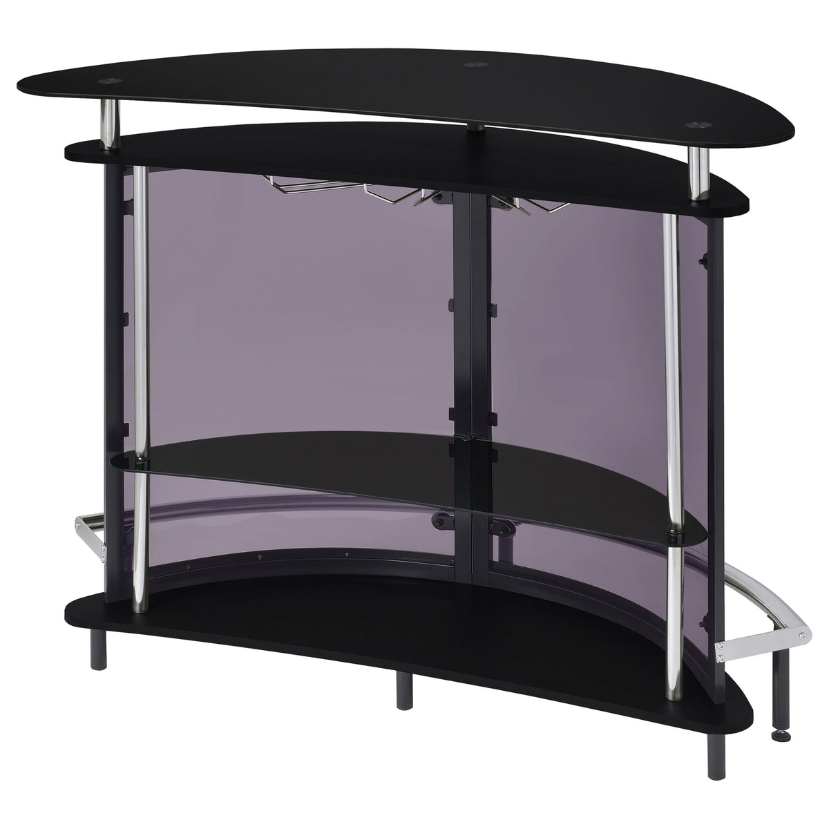 Amarillo Freestanding Glass Top Home Bar Wine Cabinet